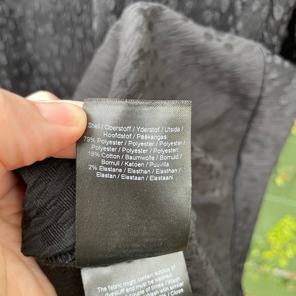 NWT | Levete Room | Black Puff Shoulder fitted Dress | Size M - Picture 10 of 13